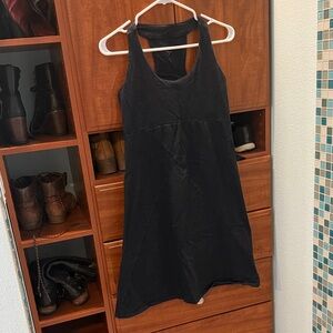 NAU Black Sleeveless Dress with Built in Bra